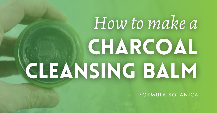 Learn how to make a charcoal cleansing balm that melts into the skin, lifts away makeup and daily grime, and leaves a soft, conditioned finish behind, while doubling as a genuinely useful introduction to anhydrous formulating.